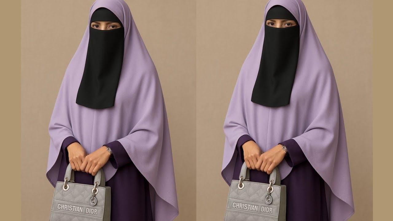 How to cut a U shape hijab || khimar
