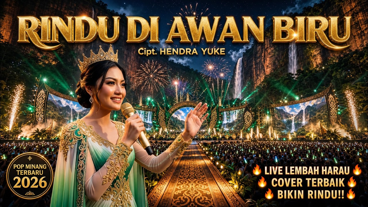 RINDU DI AWAN BIRU 🎤 Virtual Live Concert AI di Lembah Harau Sumatera Barat | Cover Pop Minang 2026