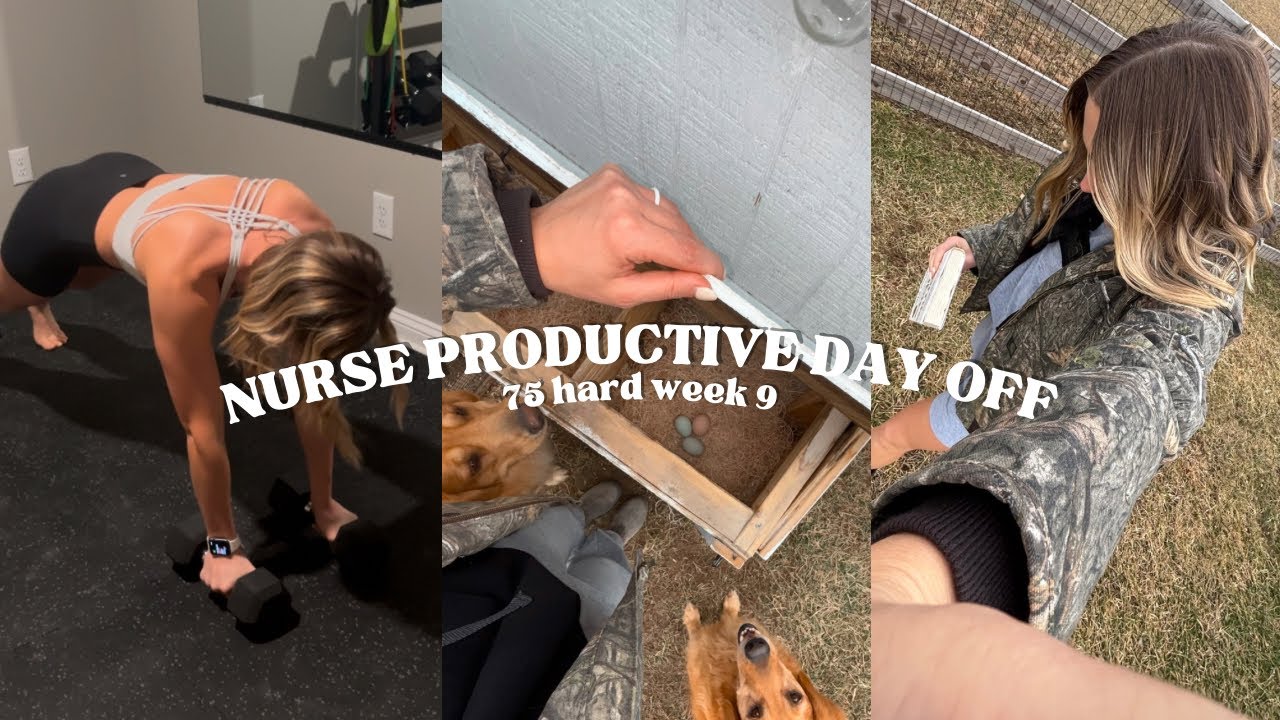 VLOG: PRODUCTIVE DAY OFF AS A NURSE | 75 HARD UPDATE | CHIT CHATS