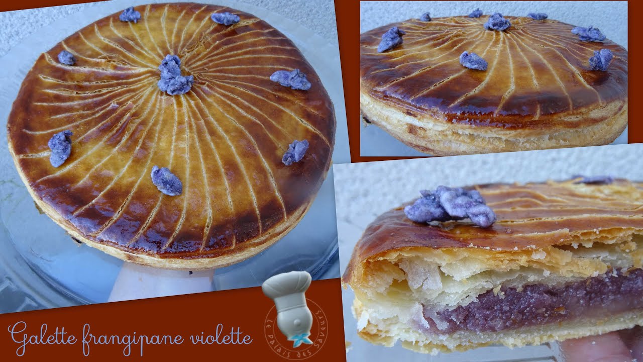 Recette de galette frangipane violette