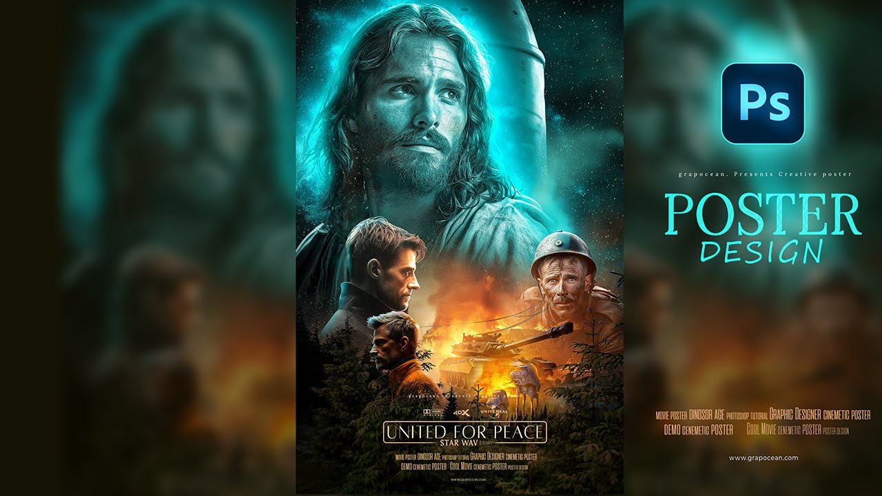 Create Stunning Posters: Photoshop Tutorial for Beginners & Pros