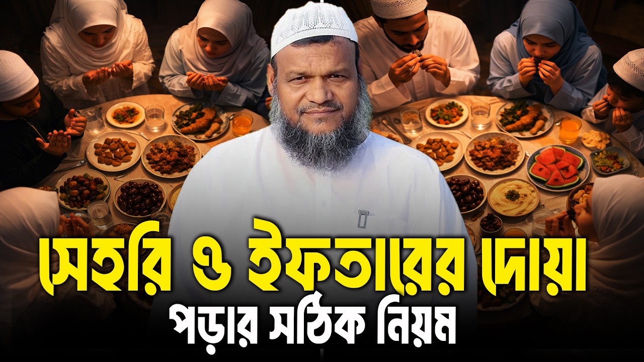 সেহরি ও ইফতারের দোয়া পড়ার সঠিক নিয়ম | Sheikh Abdur Razzak Bin Yousuf