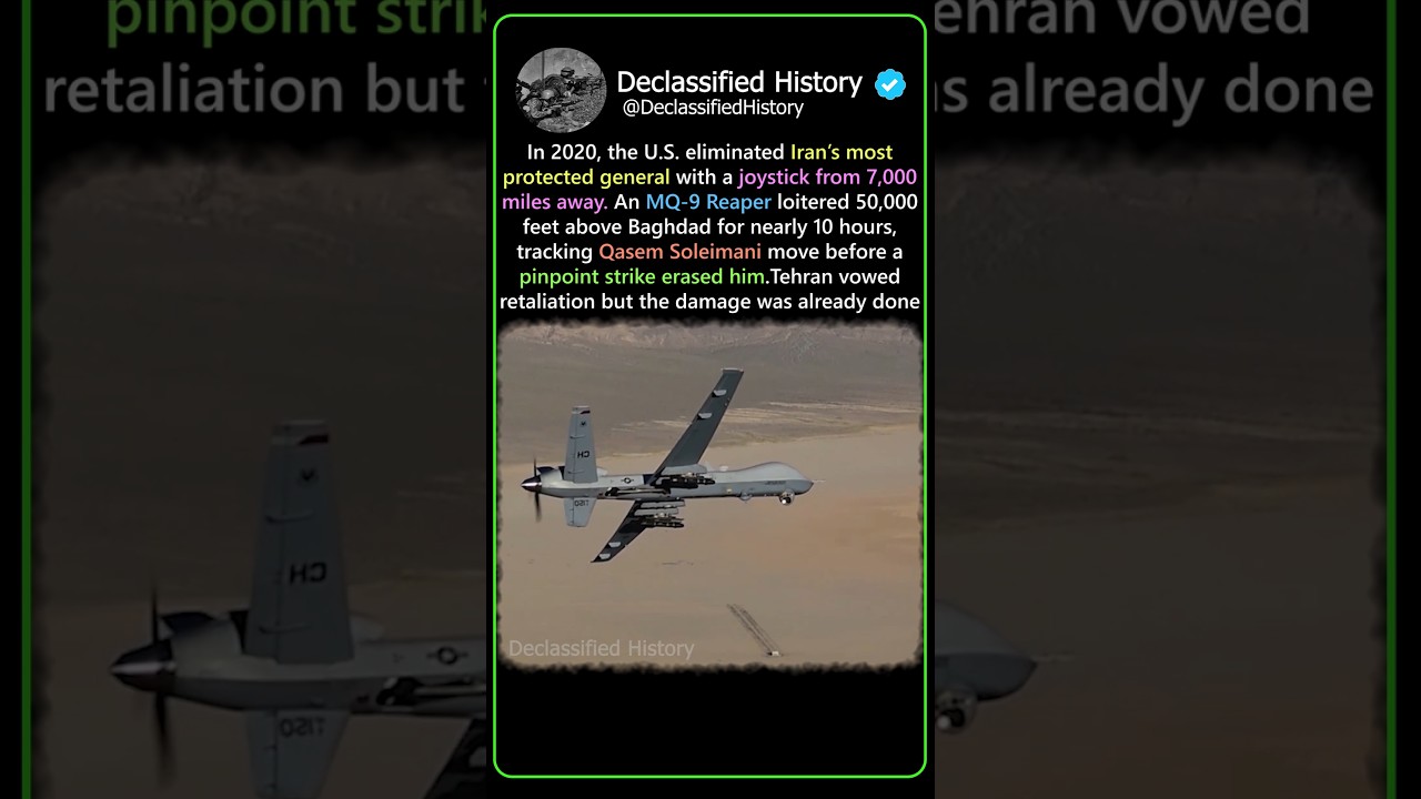 How The U.S. Killed a General using a Joystick 7,000 Miles away #shorts