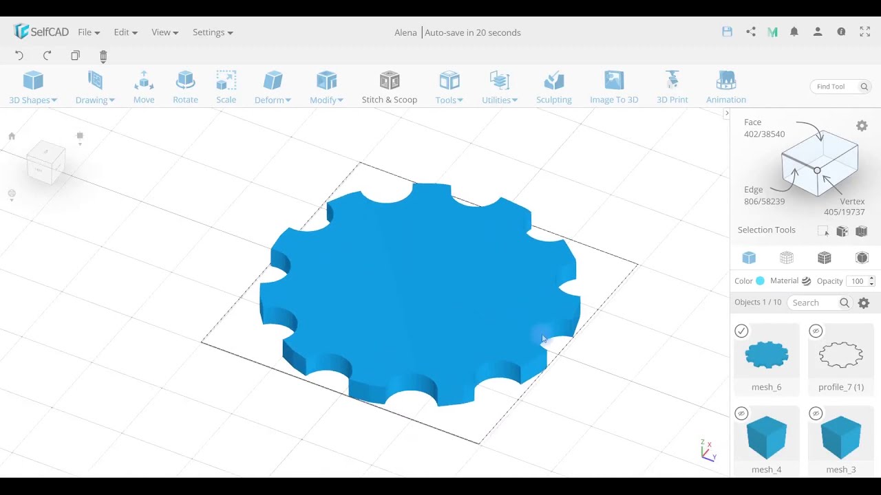 3D CAD Trimming.