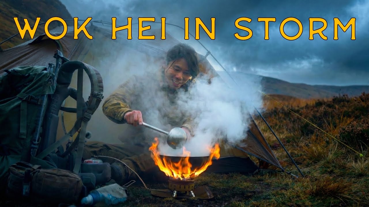 Surviving a Storm with Broken Tent & Wok Hei by a Remote Scottish Lake