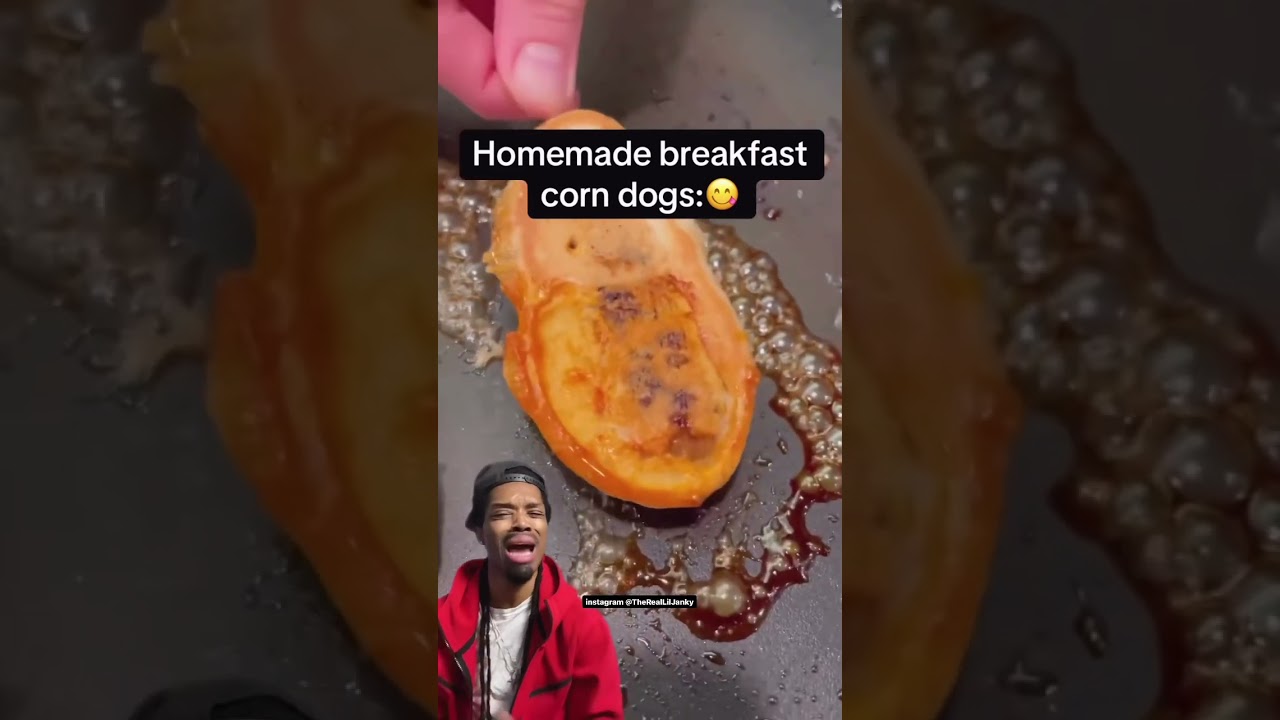 Homemade breakfast corn dogs :