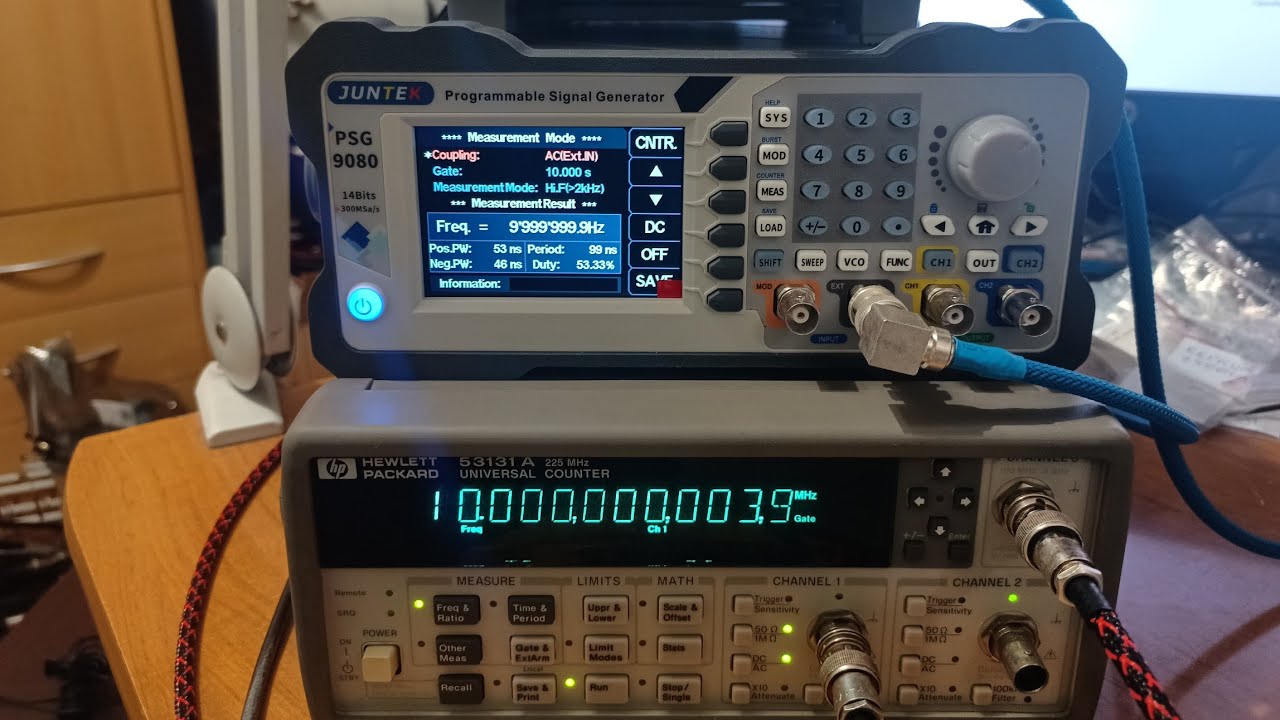 HP53131 / JDS6600 / PSG9080 сравнение
