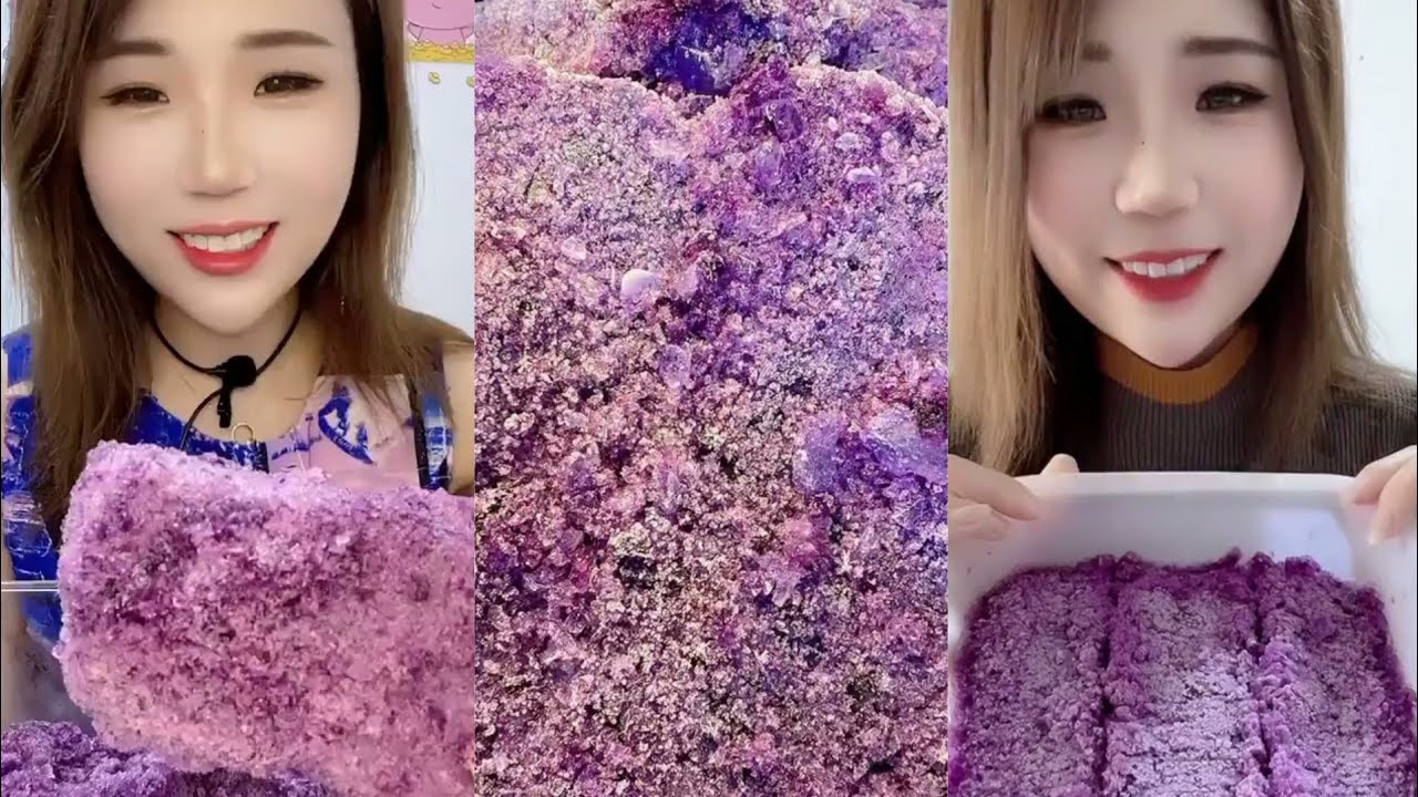 ASMR YY SHAVED ICE SQUEAKY AND ICE BLOCK PURPLE COLLECTION