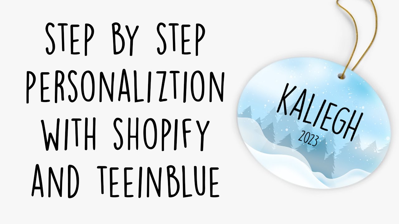 Print on Demand - Personalization with Shopify and Teeinblue
