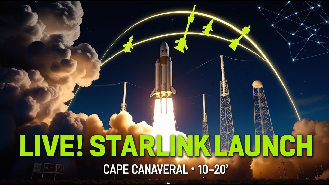 LIVE! SpaceX Starlink 10-20 Launch from Cape Canaveral
