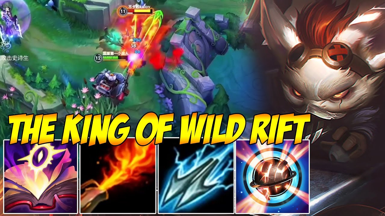 THE KING OF WILD RIFT WITH RUMBLE - THIS IS HOW YOU SHOULD PLAY RUMBLE