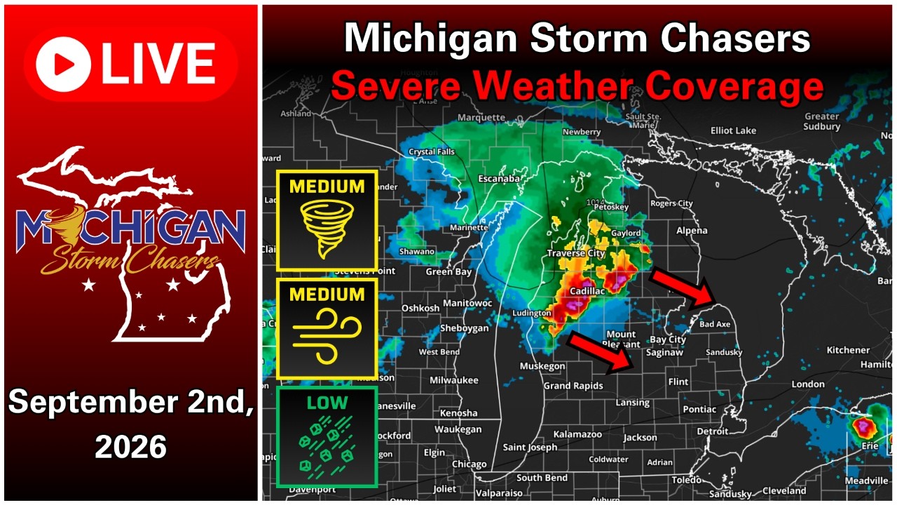 Michigan Severe Weather Coverage - September 2nd, 2026 Part 2