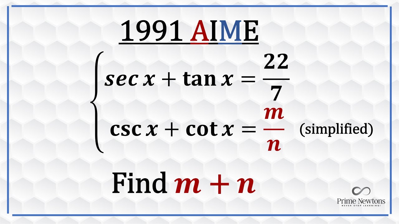 System of trig equations (1991 AIME #9)