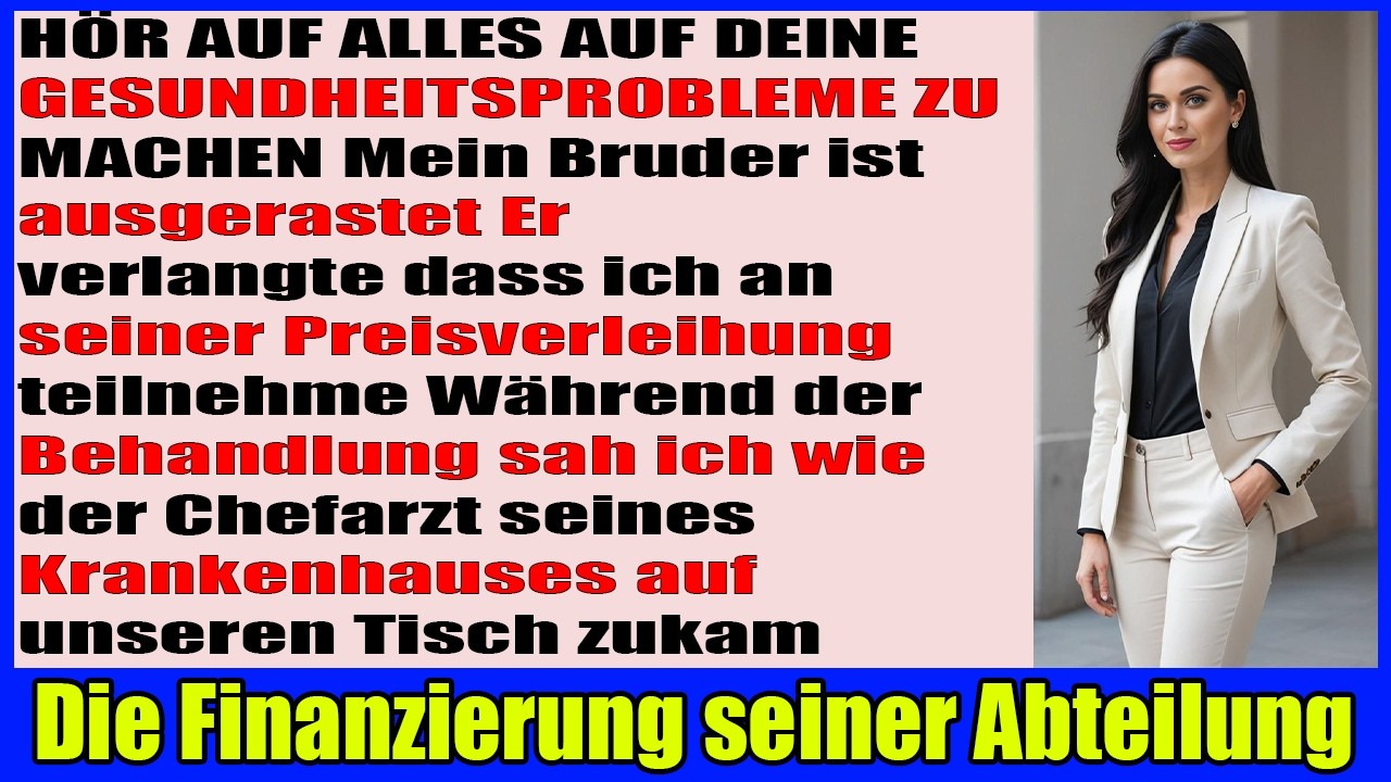 Bruder nannte meinen Krebs Drama bis der Chefarzt mich erkannte