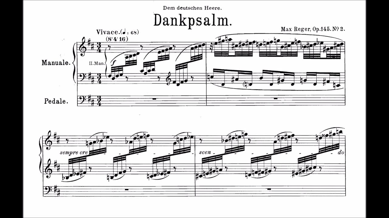 Reger: Dankpsalm op. 145 Nr. 2