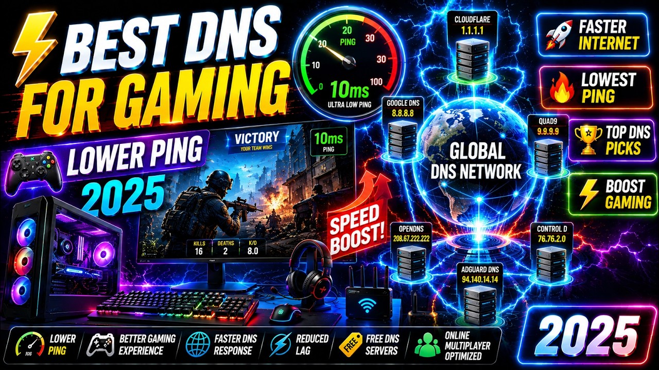 The BEST DNS Servers for Gaming (2025)