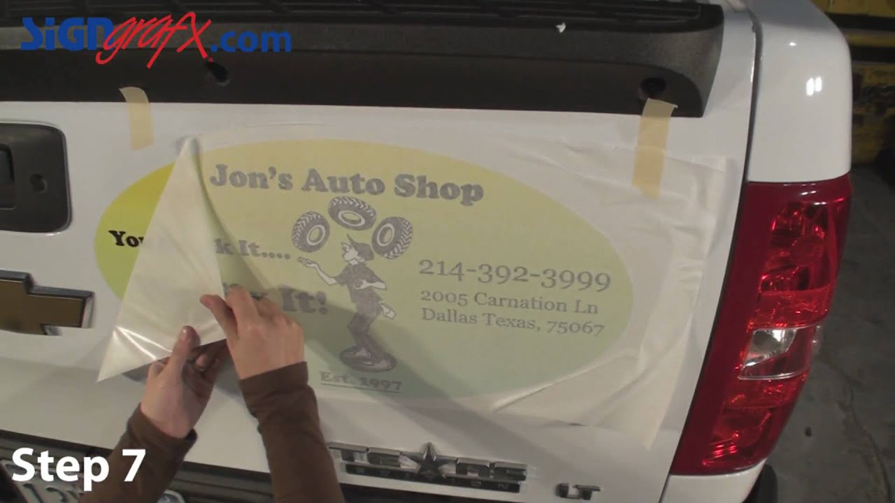 How to Install a Decal on a Car