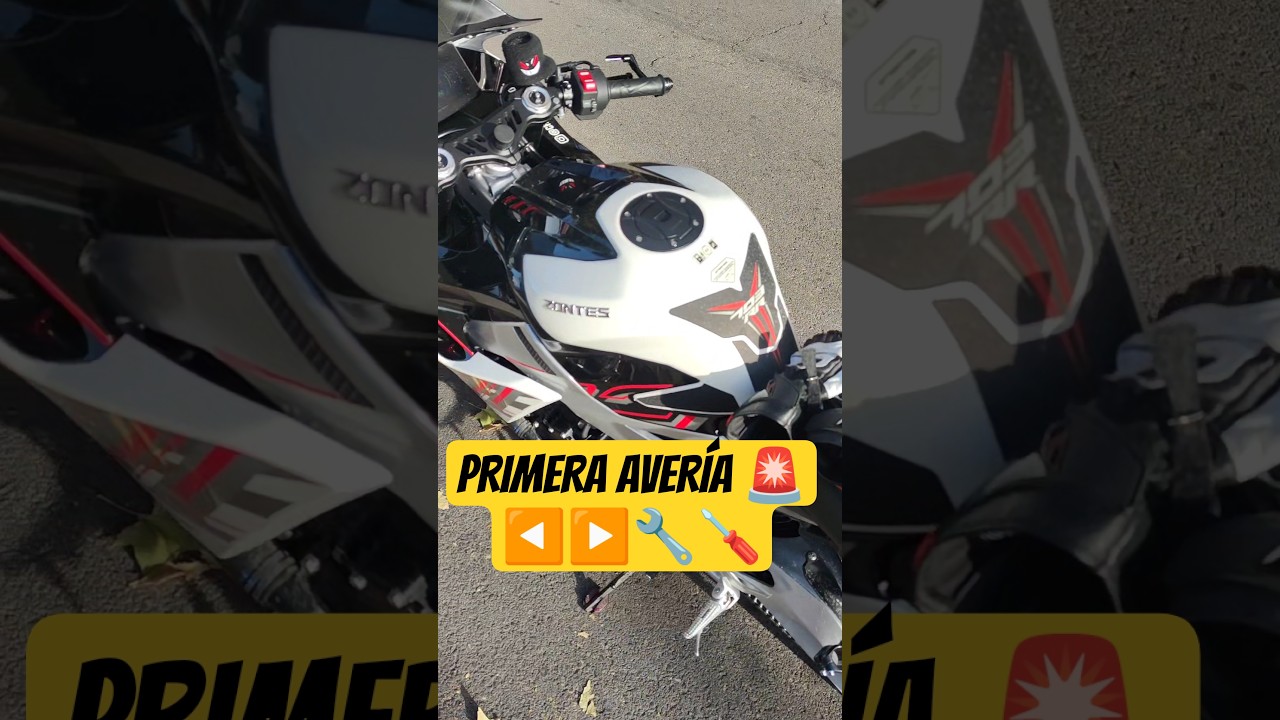 Mi 1a aver&iacute;a 🚨🚨en la 703RR, Zontes la caga, no se puede ser perfecto🚀🏍️◀️▶️🔧🪛#bikers #motos#zontes