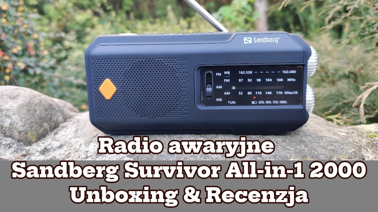 Radio awaryjne Sandberg Survivor All-in-1 2000. Unboxing & Recenzja.