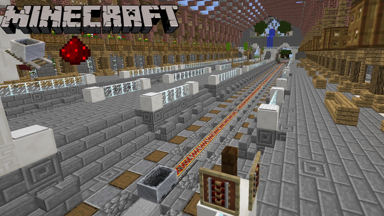 Station de minecart Ultime (Gare) - Esthétique et High-tech - Minecraft