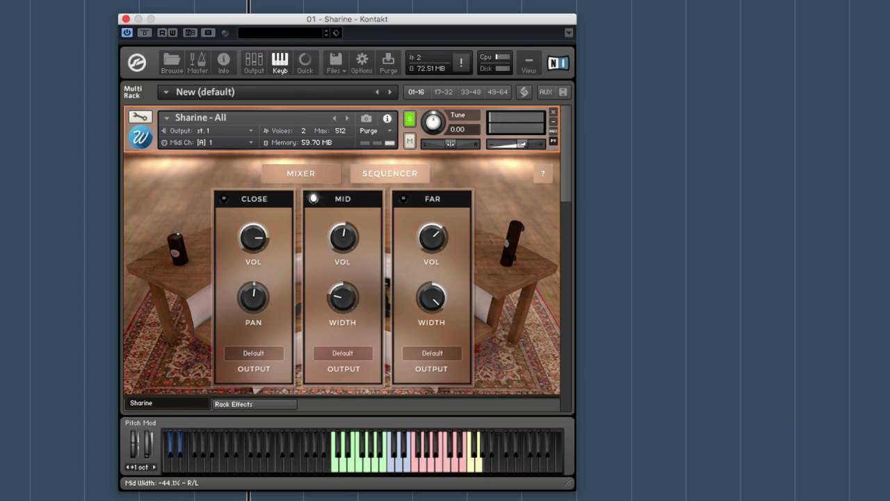 Wavesfactory Sharine for Kontakt - Interface and sounds