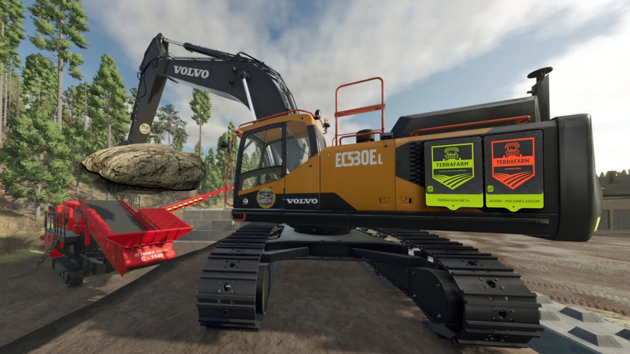 FS25: Increíble área de piedra y fábrica de cemento