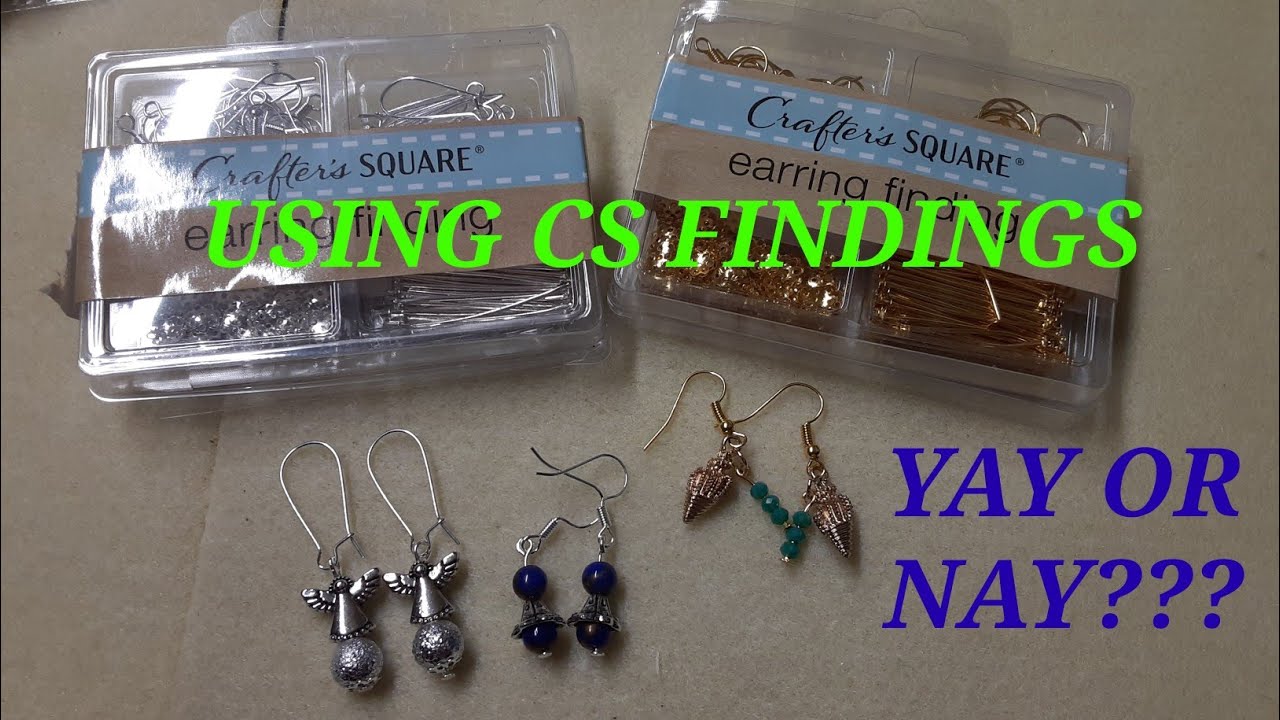 REVIEW CRAFTERS SQUARE EARRING FINDINGS KITS BEAD WITH ME!