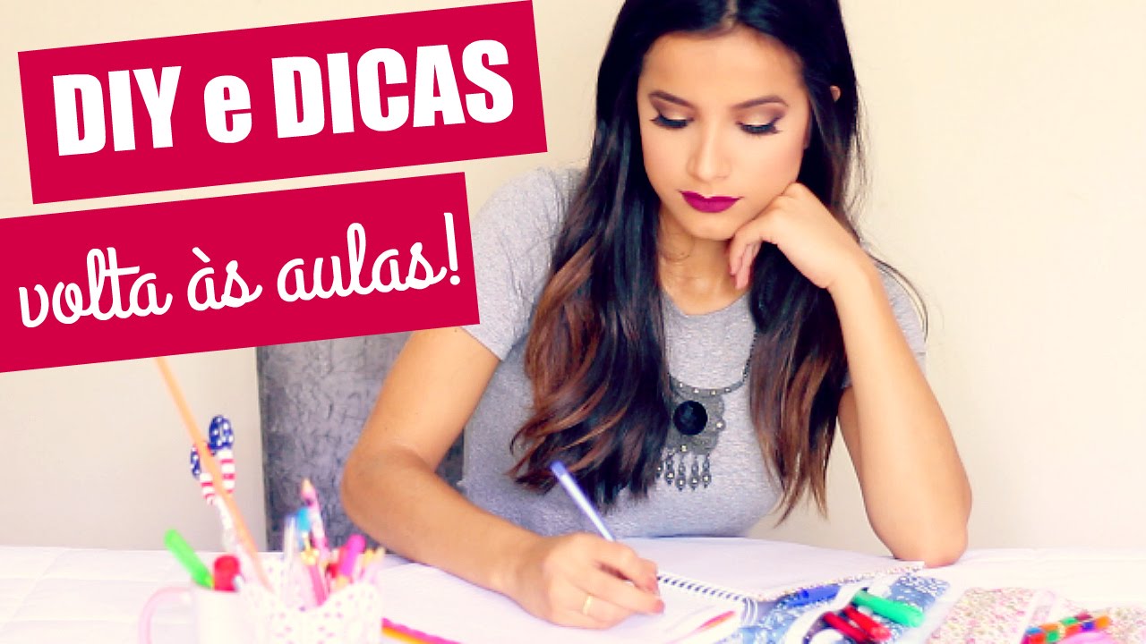 VOLTA ÀS AULAS: DIY's E DICAS DE ESTUDOS | BACK TO SCHOOL