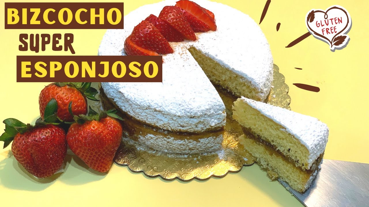 Bizcocho SUPER ESPONJOSO SIN GLUTEN🍰😍