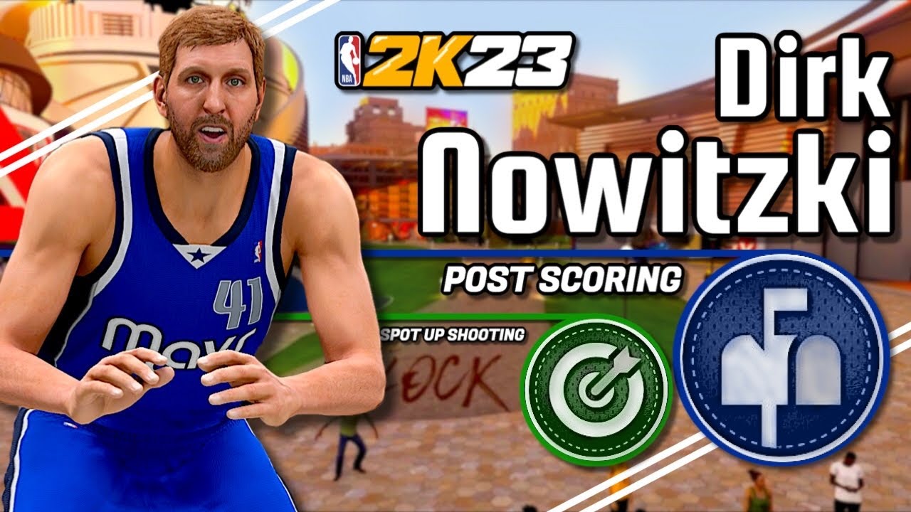 NEW Dirk Nowitzki Build on NBA 2K23 is UNGUARDABLE ! BEST Post Scoring Stretch Big is OP !