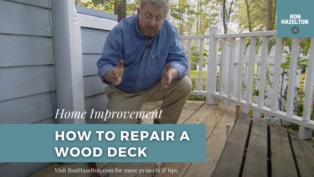 How to Repair a Damaged Wood Deck