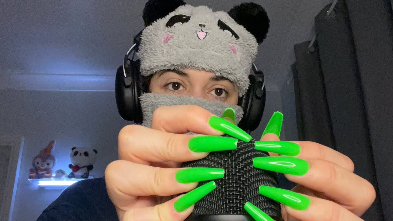 ASMR AGGRESSIVE mic scratching & reverse nail scratching!