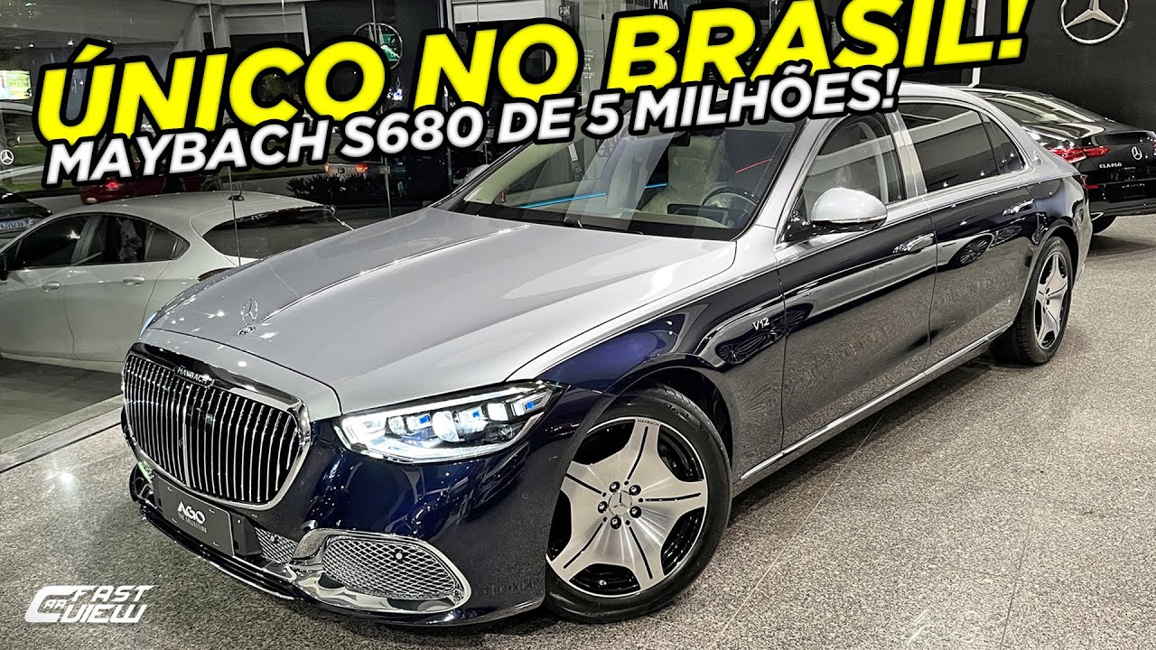 NOVO MERCEDES MAYBACH CLASSE S S680 V12 6.0 BITURBO 2022 É O CARRO + LUXUOSO E EXÓTICO DA MERCEDES!