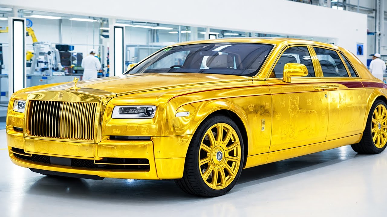 Solid Gold Rolls-Royce 'The Corgi' Edition: 7 Layers of Royal Scarlet