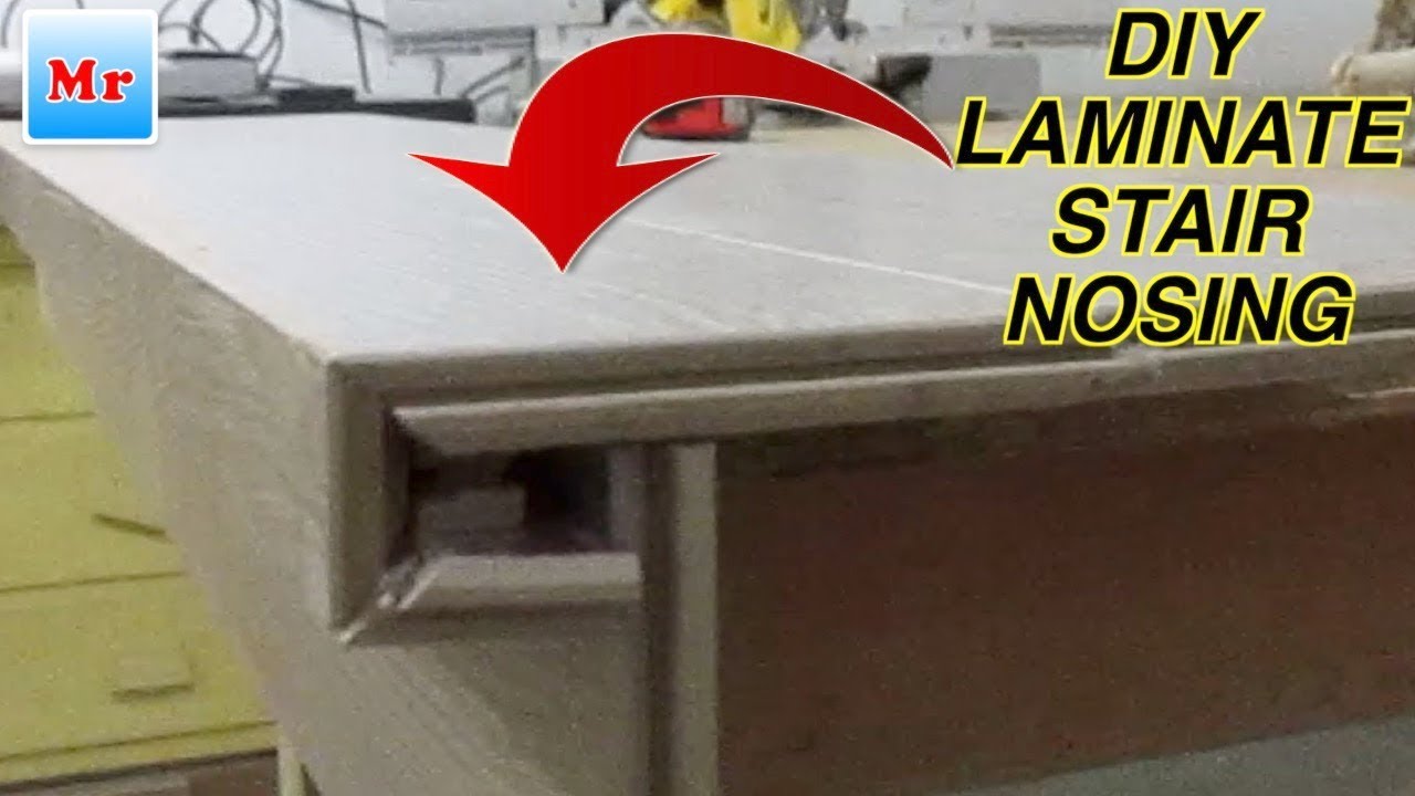 DIY Flooring Laminate Stairs Nosing from Scratch MrYOUCANDOITYOURSELF