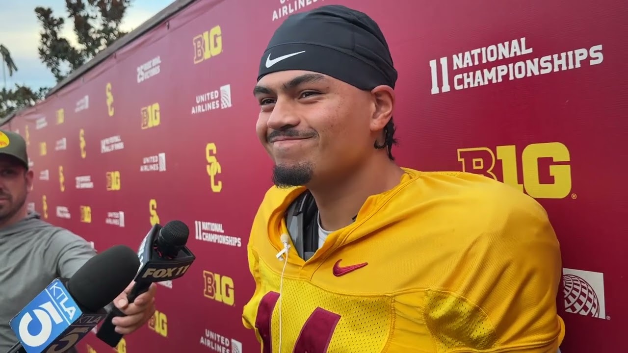 USC QB Jayden Maiava talks tackle, his wide receivers, and more!