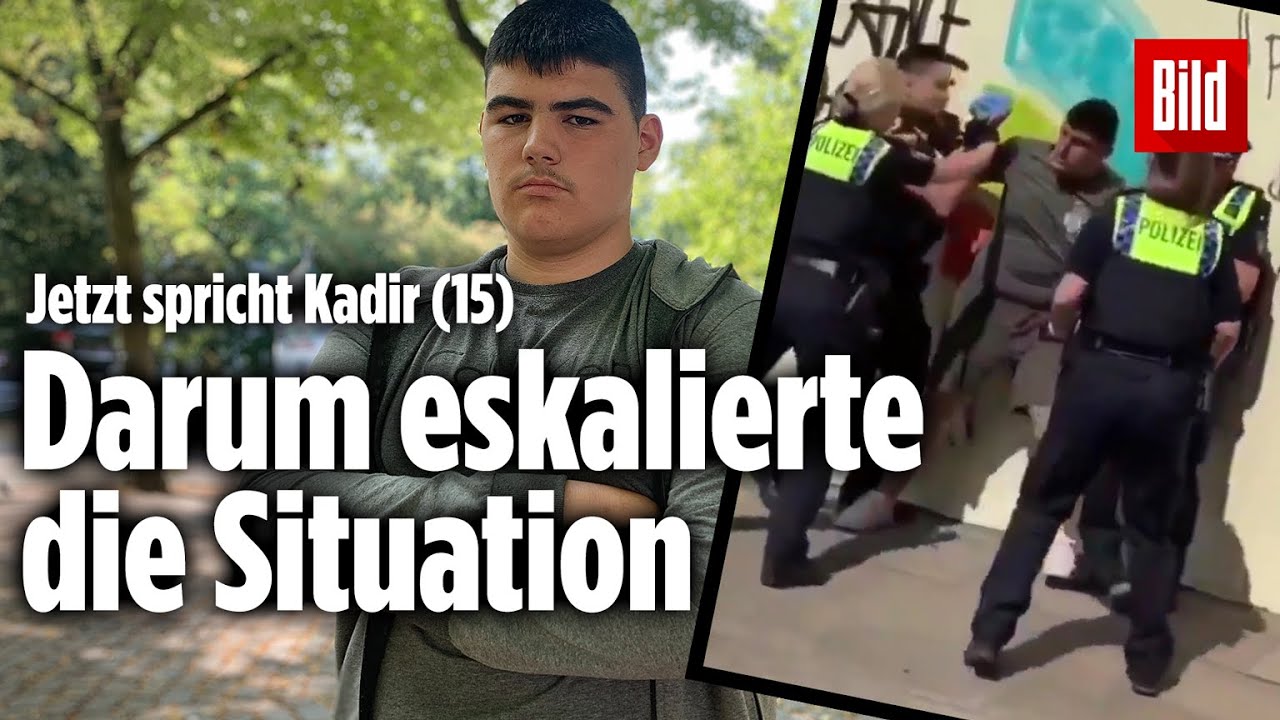 Polizeivideo aus Hamburg: Kadir (15) legt sich mit acht Polizisten an