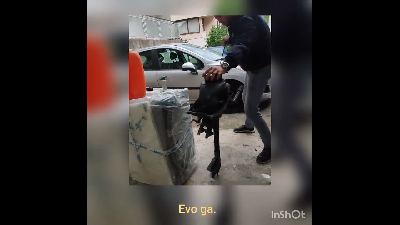 Paljenje starog motora za barku -Tomos 4
