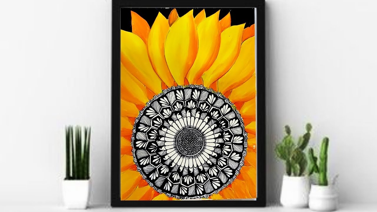 Creative mandala art | mandala painting design| easy art | acrylic painting ideas
