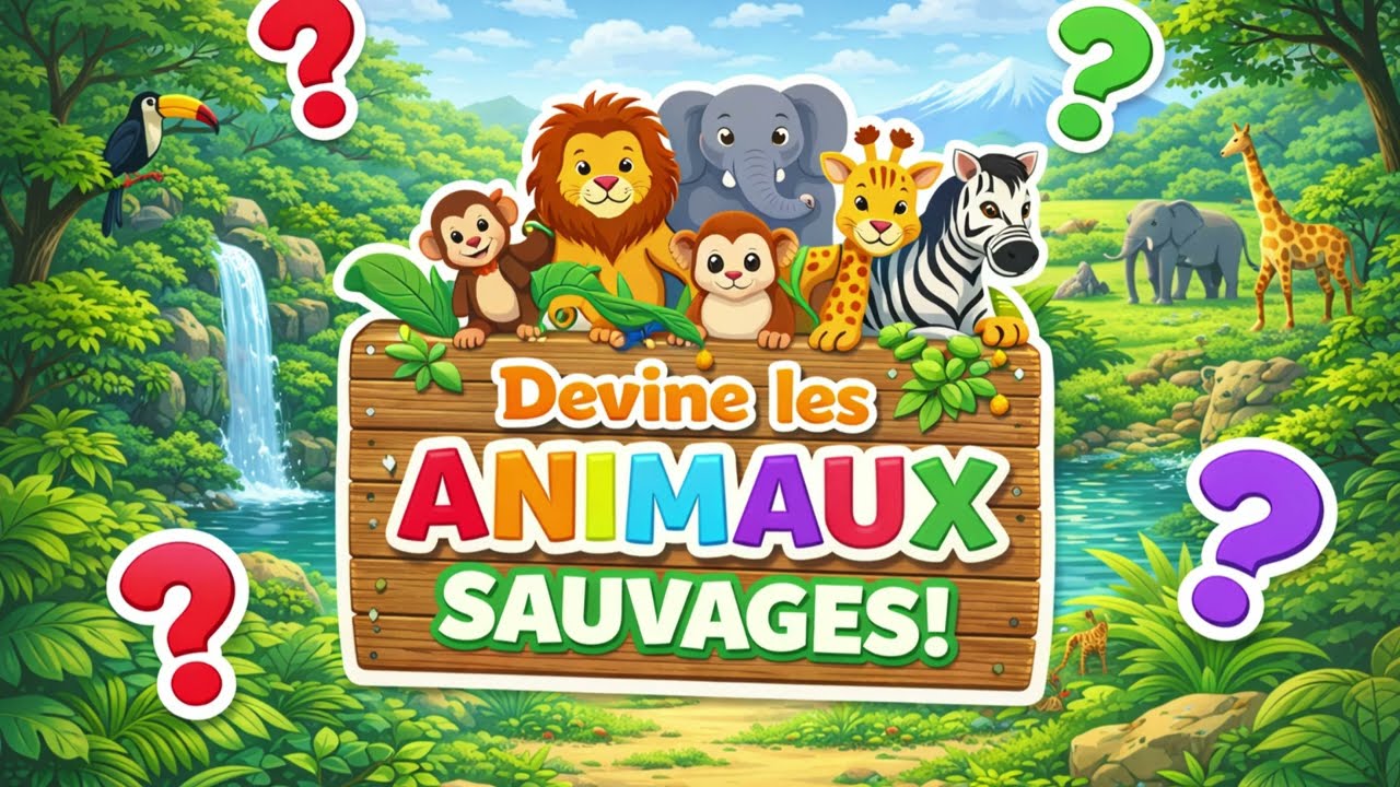 Devine les animaux sauvages 🦁🐘 | Apprendre en jouant – KIDILIO 🧸