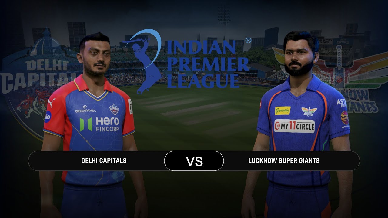 Cricket 24 Indian Premier League 2025 - DC vs LSG Matches 4 GamePlay ( 4K 60 FPS )