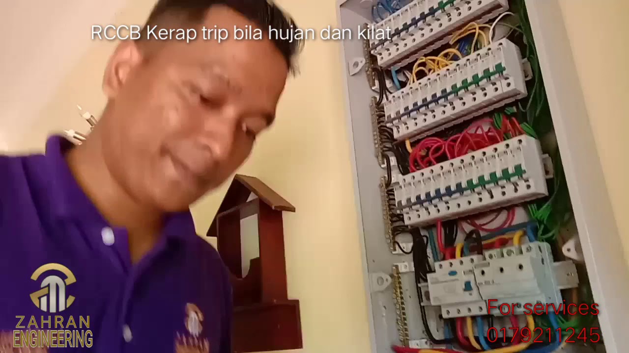 ZAHRAN ELEKTRIK : RCCB kerap trip bila waktu hujan dan kilat serta pembumian tidak ikut spec