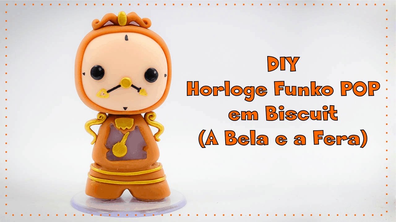 DIY - Horloge Funko POP em Biscuit.(Bela e a Fera)