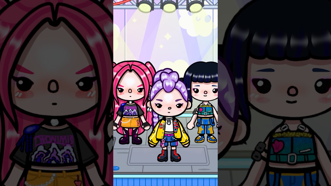 ICH FIXE DIE GANZE HUNTRIX BAND in TOCA BOCA ✨😍 #kpopdemonhunters