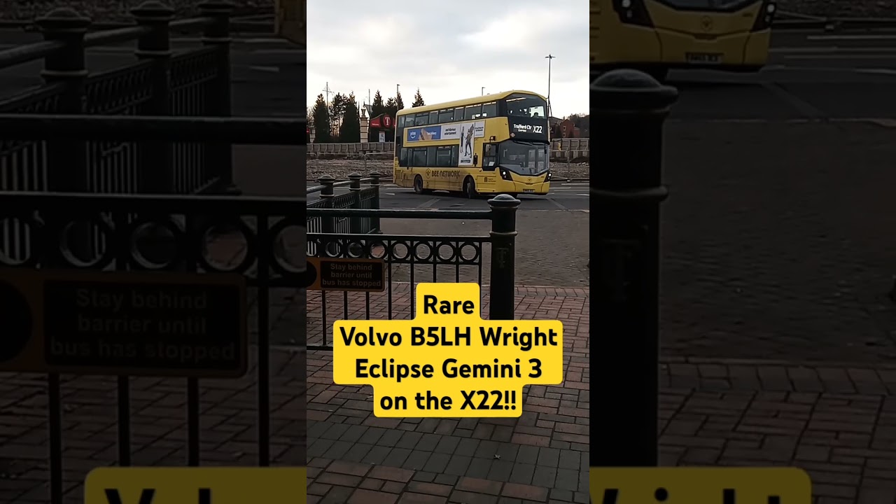 *REALLY RARE* Bee Network GNW Volvo B5LH Wright Eclipse Gemini 3 on the X22! #rare #travel #wright