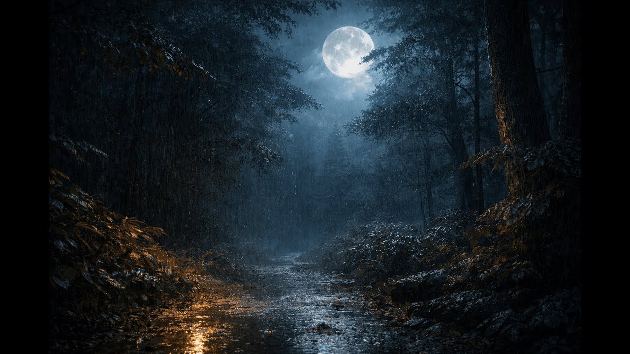 【8時間】夜の森に降る雨音 🌧️ 深い眠り・集中・リラックス用