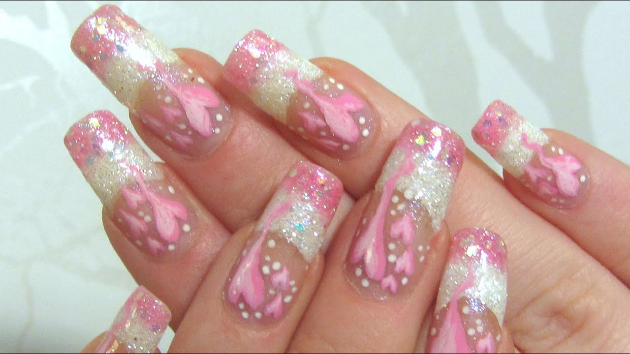 Friday I'm In Love by YummyNails - Massive Youtube Collaboration Valentines Design Nail Art Tutorial