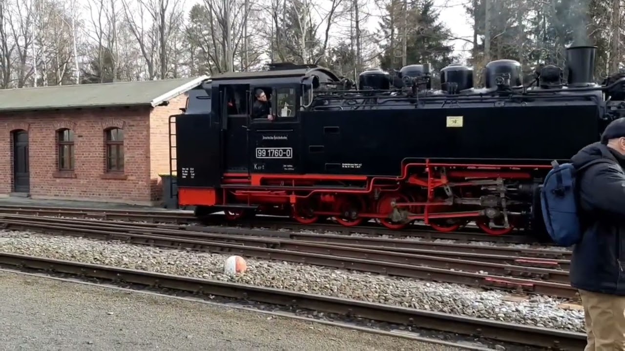 Zittauer Schmalspurbahn Steam & diesel action 24/2/22
