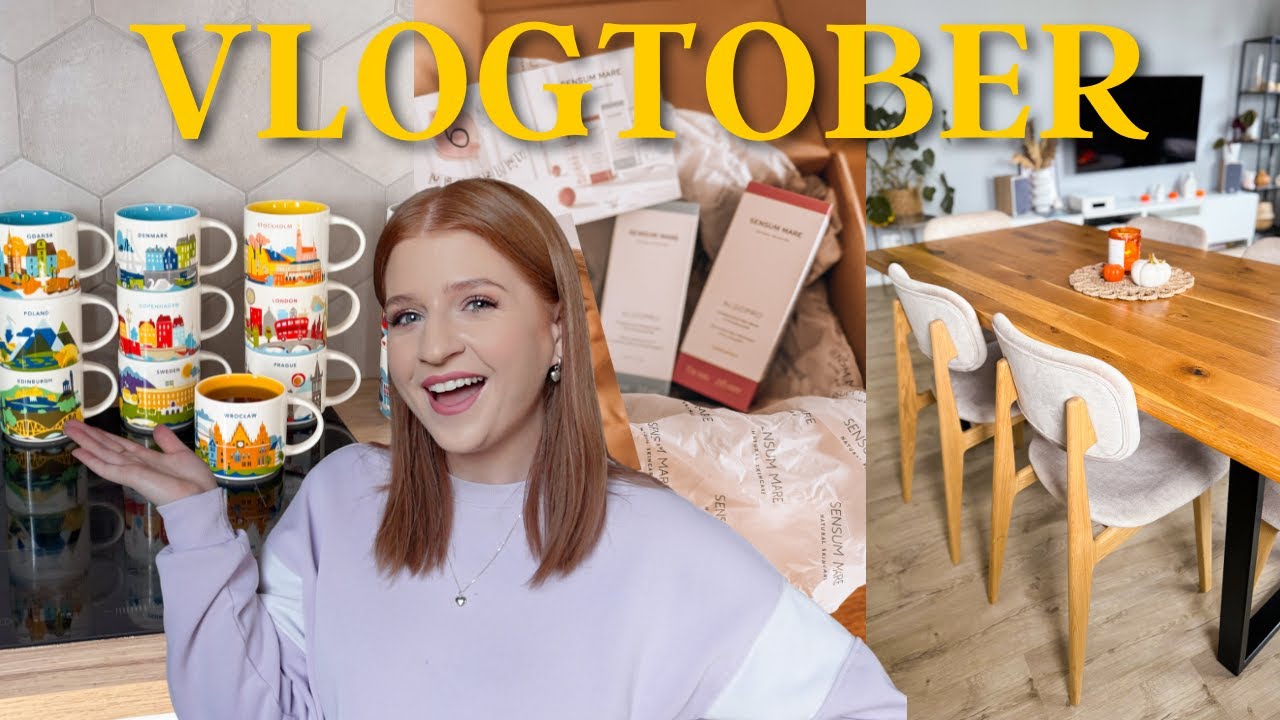 MOJA KOLEKCJA KUBKÓW☕ NOWE KRZESŁA DO SALONU🪑💖 | VLOGTOBER 16