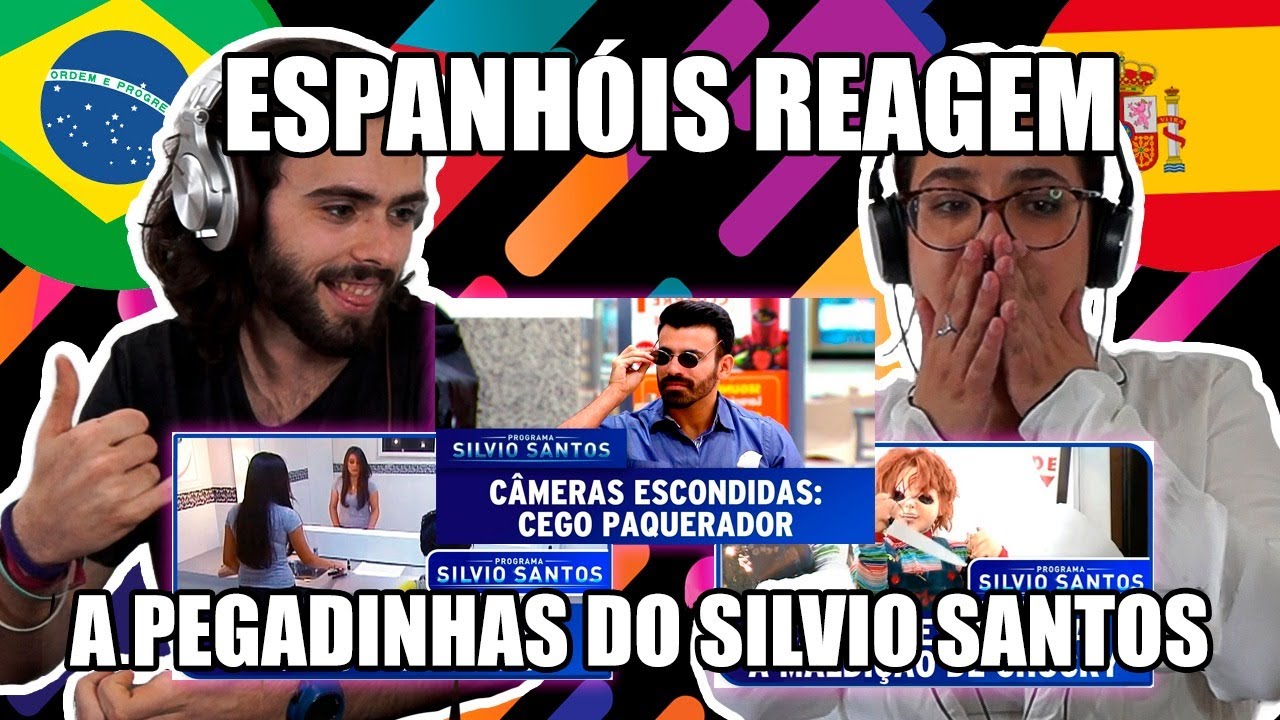 ESPANHÓIS REAGEM A PEGADINHAS DO SILVIO SANTOS